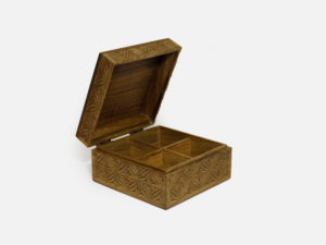 Vintage Afghan Carved Box