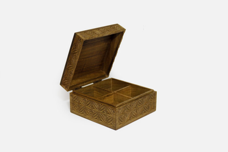 Vintage Afghan Carved Box