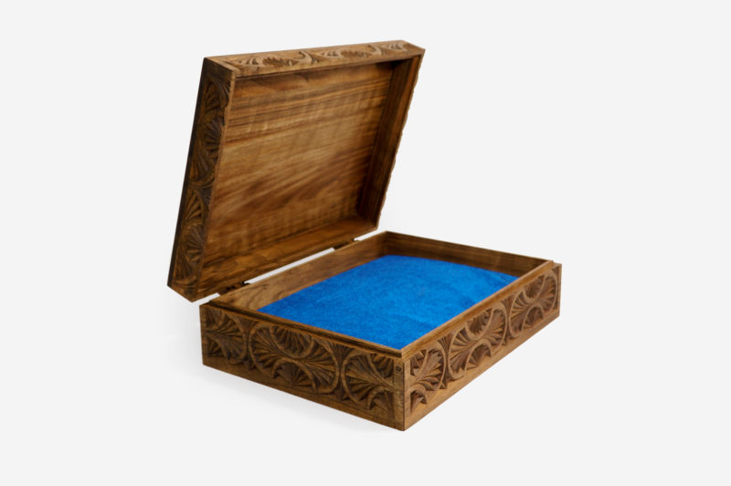 Walnut Wood Multi-Storage Box
