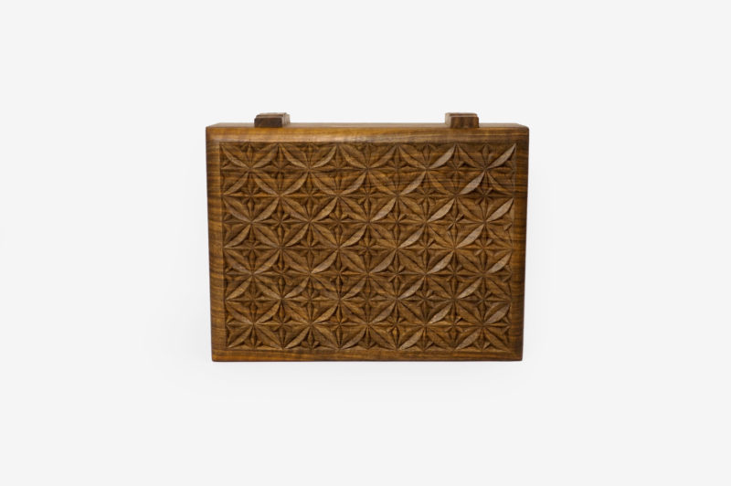 Walnut Wood Eight Sections Tea Box - Image 2
