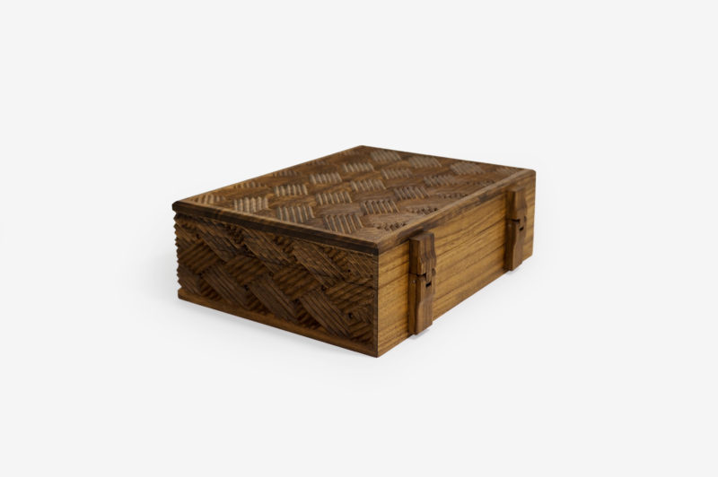 Walnut Wood Eight Sections Tea Box - Image 3
