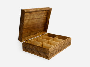 Walnut Wood Eight Sections Tea Box