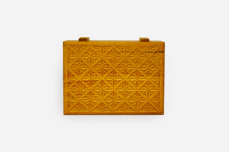 Mulberry Wood Eight Sections Tea Box - Image 2