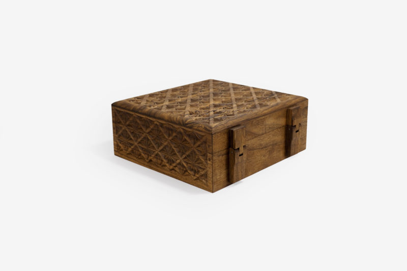 Walnut Wood Six Sections Tea Box - Image 3