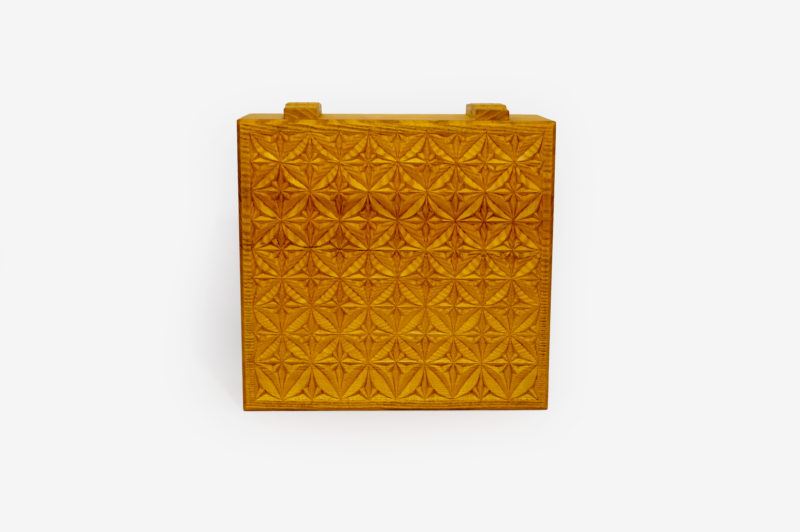 Mulberry Wood Six Sections Tea Box - Image 2