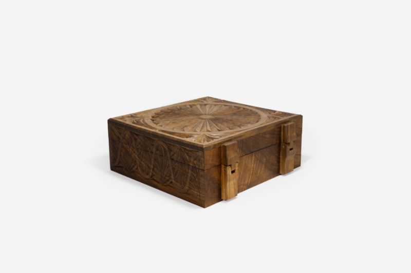 Walnut Wood Six Sections Tea Box - Image 3