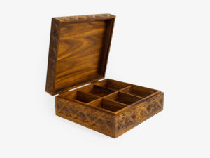 Rosewood Six Sections Tea Box