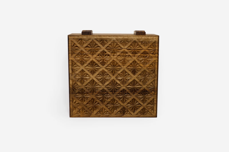 Walnut Wood Six Sections Tea Box - Image 2