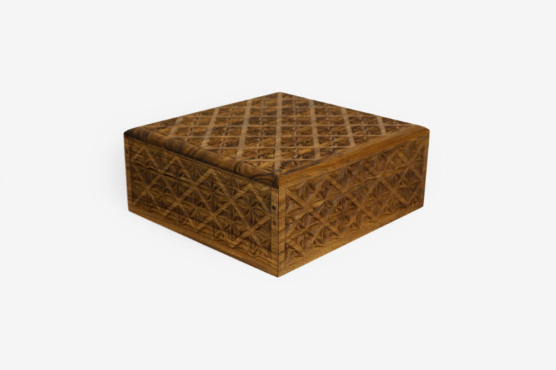 Walnut Wood Six Sections Tea Box - Image 3