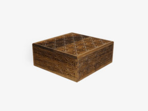 Walnut Wood Six Sections Tea Box