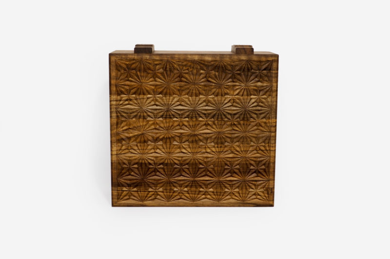 Walnut Wood Six Sections Tea Box - Image 2