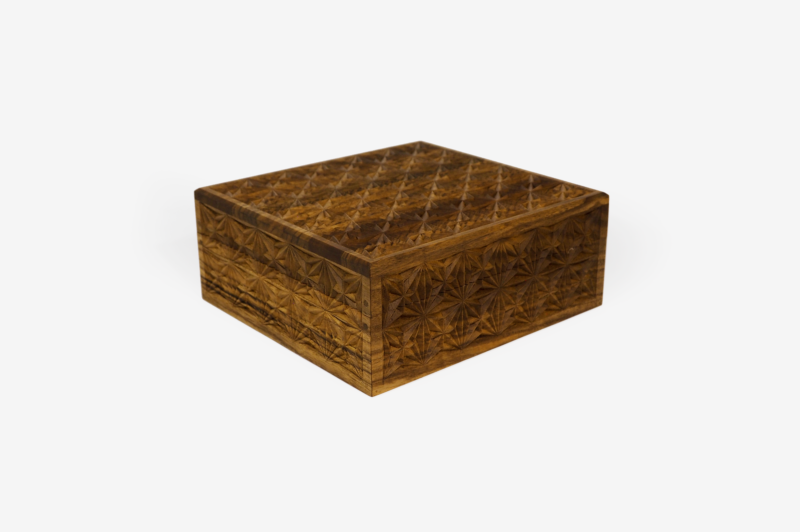 Walnut Wood Six Sections Tea Box - Image 3