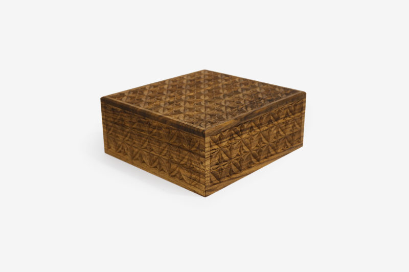 Walnut Wood Six Sections Tea Box - Image 5