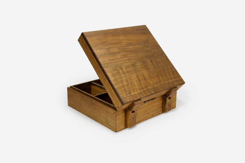 Walnut Wood Six Sections Tea Box - Image 6