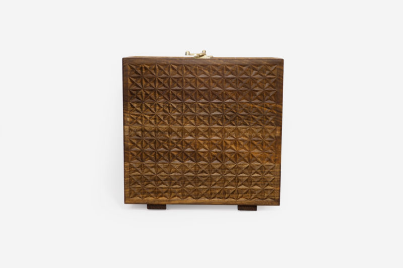 Walnut Wood Six Sections Tea Box - Image 2