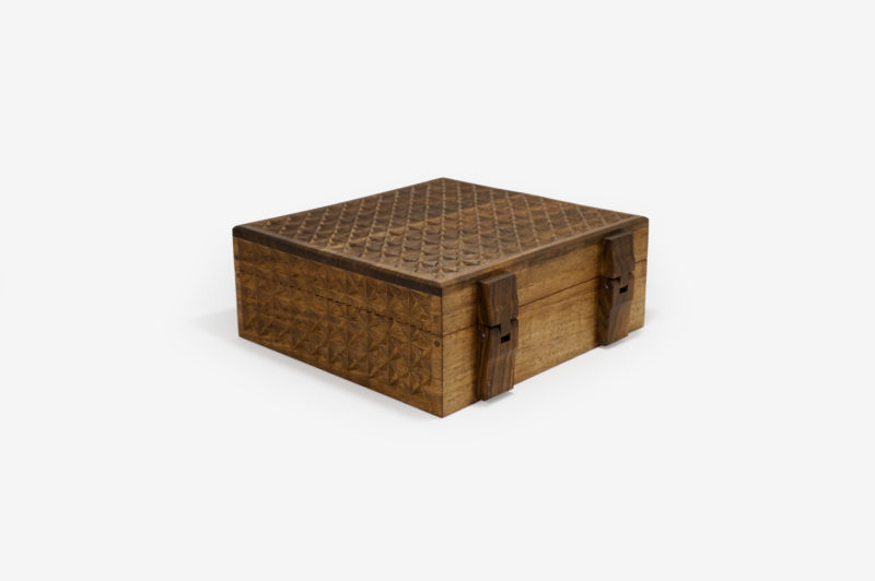 Walnut Wood Six Sections Tea Box - Image 3