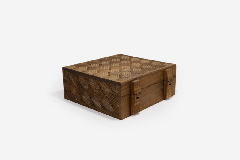 Walnut Wood Six Sections Tea Box - Image 3